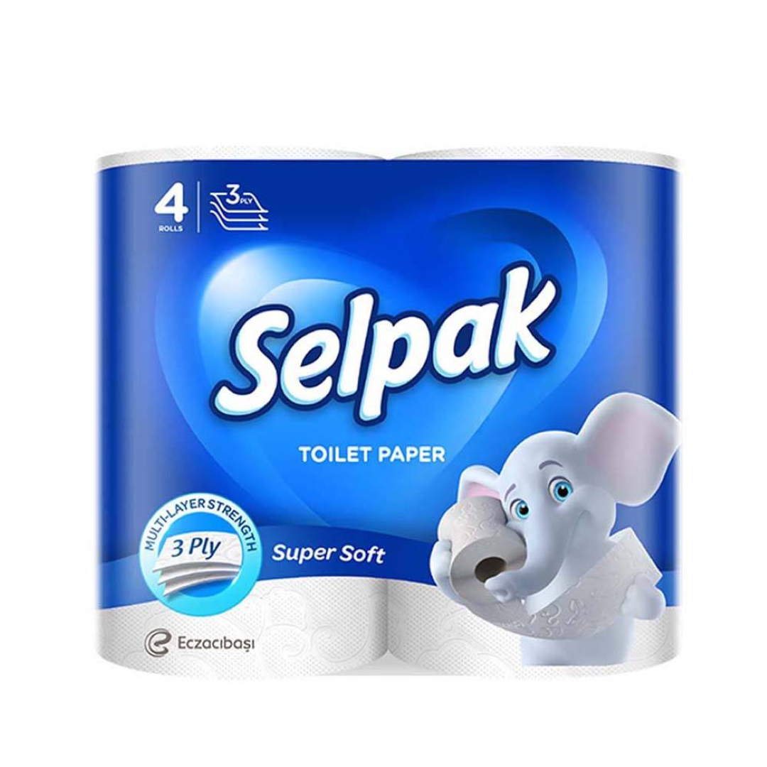 SELPAK TOILET PAPER SUPER SOFT 3PLY 12X4